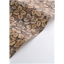 Casadeco|Autumn wallpaper with leaf print in brown tones|Floral