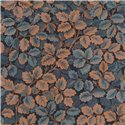 Casadeco|Classic floral wallpaper with leaf print and black background|Floral