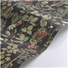 Casadeco|Papier peint fleurs des champs et fraises sur fond noir|Floral