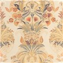 Casadeco|Papier peint floral classique avec palmiers, oiseaux tropicaux et papillons|Floral