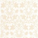 Casadeco|Beige-weiße florale Tapete mit klassisch-eleganter Inspiration|Blumen