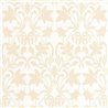 Casadeco|Beige-weiße florale Tapete mit klassisch-eleganter Inspiration|Blumen