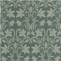 Casadeco|Papier peint style anglais vert avec imprimé floral classique|Floral