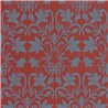 Papel pintado flores clásico rojo, tipo ornamental - Casadeco Heritage 201238665