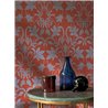 Papel pintado flores clásico rojo, tipo ornamental - Casadeco Heritage 201238665