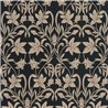 Casadeco|Papier peint floral classique beige et noir|Floral