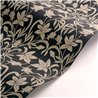 Casadeco|Papel pintado clásico flores beige y negro|Floral