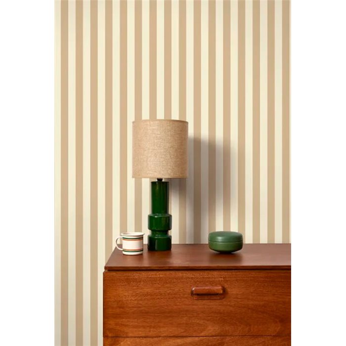 Casadeco|Tapete klassische vertikale beige Streifen|Streifen