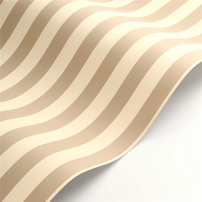 Casadeco|Classic vertical beige-toned striped wallpaper|Stripes