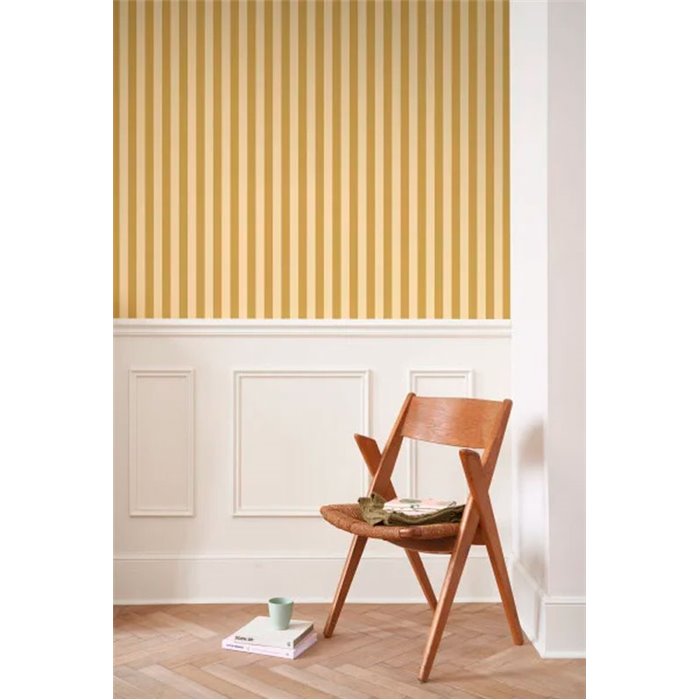 Casadeco|Papier peint rayures verticales beige|Rayures