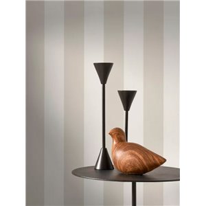 Casadeco|Light gray and white striped wallpaper|Stripes 2
