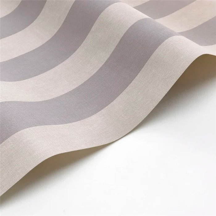 Casadeco|Papel pintado rayas elegante gris topo|Rayas