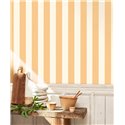 Casadeco|Papier peint rayures jaunes|Marin & Nautique