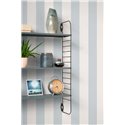 Casadeco|Sky blue and white nautical-style striped wallpaper|Stripes
