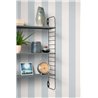 Casadeco|Papier peint rayures bleu ciel et blanc style nautique|Rayures