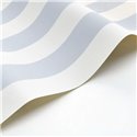 Casadeco|Sky blue and white nautical-style striped wallpaper|Stripes