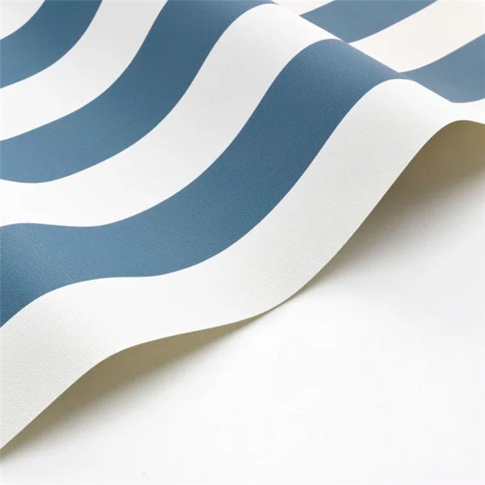 Casadeco|Navy blue nautical striped wallpaper|Sailor & Nautical