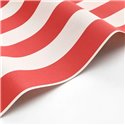Casadeco|Red and white coastal-style striped wallpaper|Sailor & Nautical