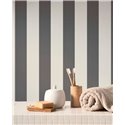 Casadeco|Papier peint rayures gris graphite moderne|Marin & Nautique