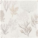 Casadeco|Papel pintado corales tonos neutros con fondo blanco|Marinero & Náutico