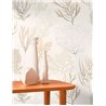 Casadeco|Papier peint coraux tons neutres sur fond blanc|Marin & Nautique