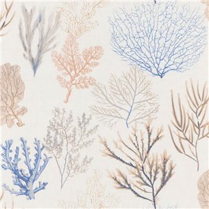 Casadeco|Gold coral wallpaper with black background|Wallpaper