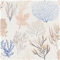 Casadeco|Colorful coral wallpaper for bathrooms or coastal-style spaces|Wallpaper