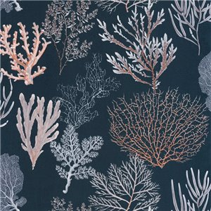 Papeldecor|Wallpaper cheerful orange background with tropical papaya fruits|Wallpaper