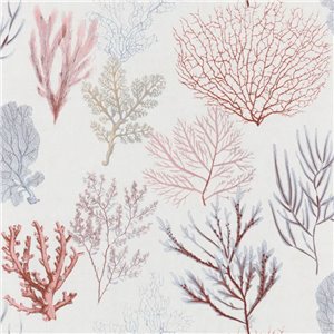 Casadeco|Gold coral wallpaper with black background|Wallpaper