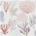 Casadeco|Papier peint coraux marins roses, lilas et gris|Papier Peint