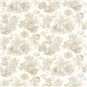Casadeco|Korallenriff-Tapete mit Fischen, Toile-de-Jouy-Stil|Seemann & Nautisch