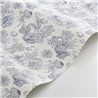 Casadeco|Blue coral and fish wallpaper, toile de Jouy design|Sailor & Nautical