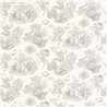 Casadeco|Papier peint coraux et poissons style toile de Jouy idéal pour salle de bain|Papier Peint
