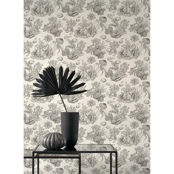 Papel pintado fondo marino con corales y peces - Casadeco Seaside 201479559