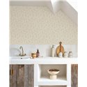 Casadeco|Papier peint coquillages tons greige, idéal pour salle de bain|Marin & Nautique