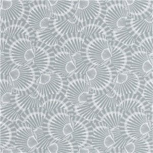 Caselio|Art Deco wallpaper with seashells in black and copper|Art Deco