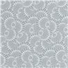 Casadeco|Bluish-gray marine shell wallpaper, perfect for coastal-style bedroom|Wallpaper