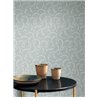 Casadeco|Bluish-gray marine shell wallpaper, perfect for coastal-style bedroom|Wallpaper