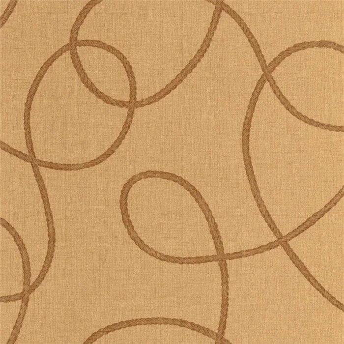 Casadeco|Papel pintado estilo náutico marrón con cuerdas entrelazadas|Marinero & Náutico