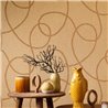 Casadeco|Nautical-style brown wallpaper with intertwined ropes|Sailor & Nautical