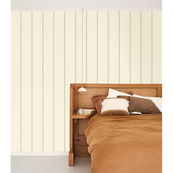 Casadeco|Tapete cremeweiße maritime Streifen|Streifen