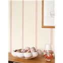 Casadeco|Nautical-style off-white and red striped wallpaper|Sailor & Nautical