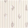 Casadeco|Papier peint enfant rayures et coquillages|Marin & Nautique