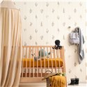 Casadeco|Papier peint enfant rayures et coquillages|Marin & Nautique