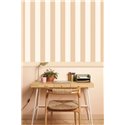 Caselio|Papel pintado rayas verticales beige|Rayas