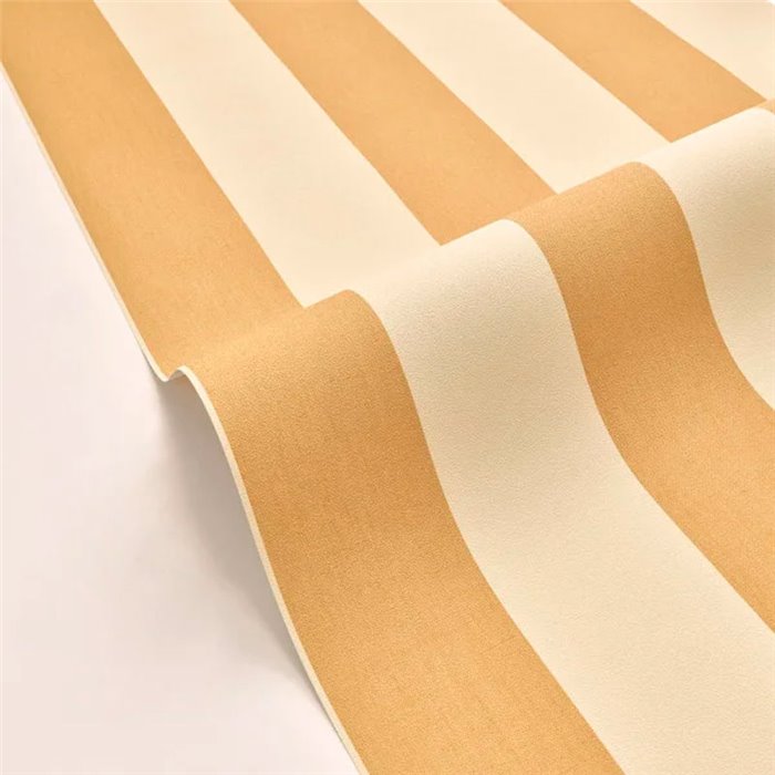 Caselio|Papel pintado rayas verticales amarillo mostaza|Rayas