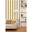 Caselio|Green striped wallpaper for Scandinavian living rooms|Stripes