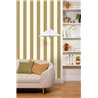 Caselio|Green striped wallpaper for Scandinavian living rooms|Stripes