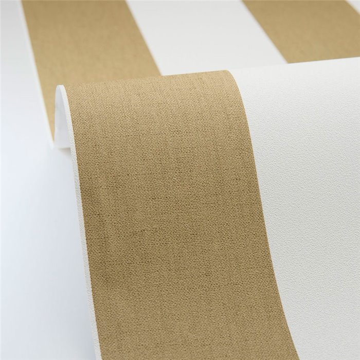 Caselio|Papier peint rayures vertes salon scandinave|Rayures