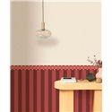 Caselio|Vertical red-toned striped wallpaper|Stripes